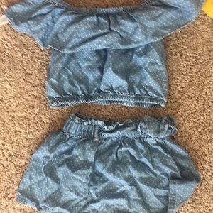 Jean Gymboree two piece skirt and top